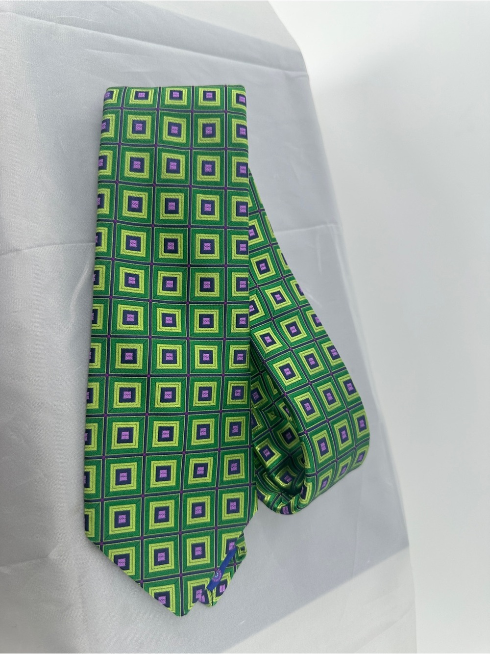 NWT Ted baker green and purple jacquard silk tie